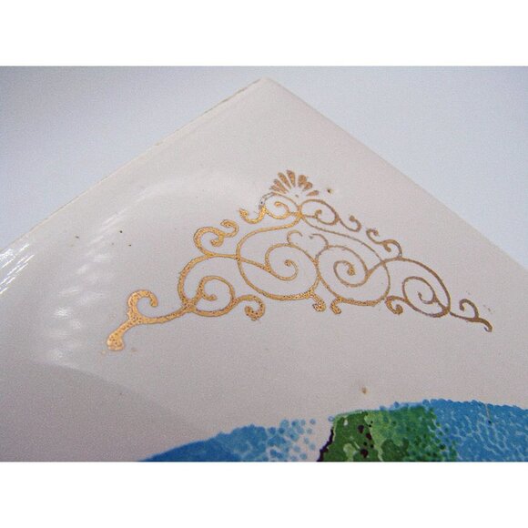 Vintage Colonial Williamsburg Virginia Ceramic Tile Trivet Souvenir Decor Hang - Picture 11 of 11